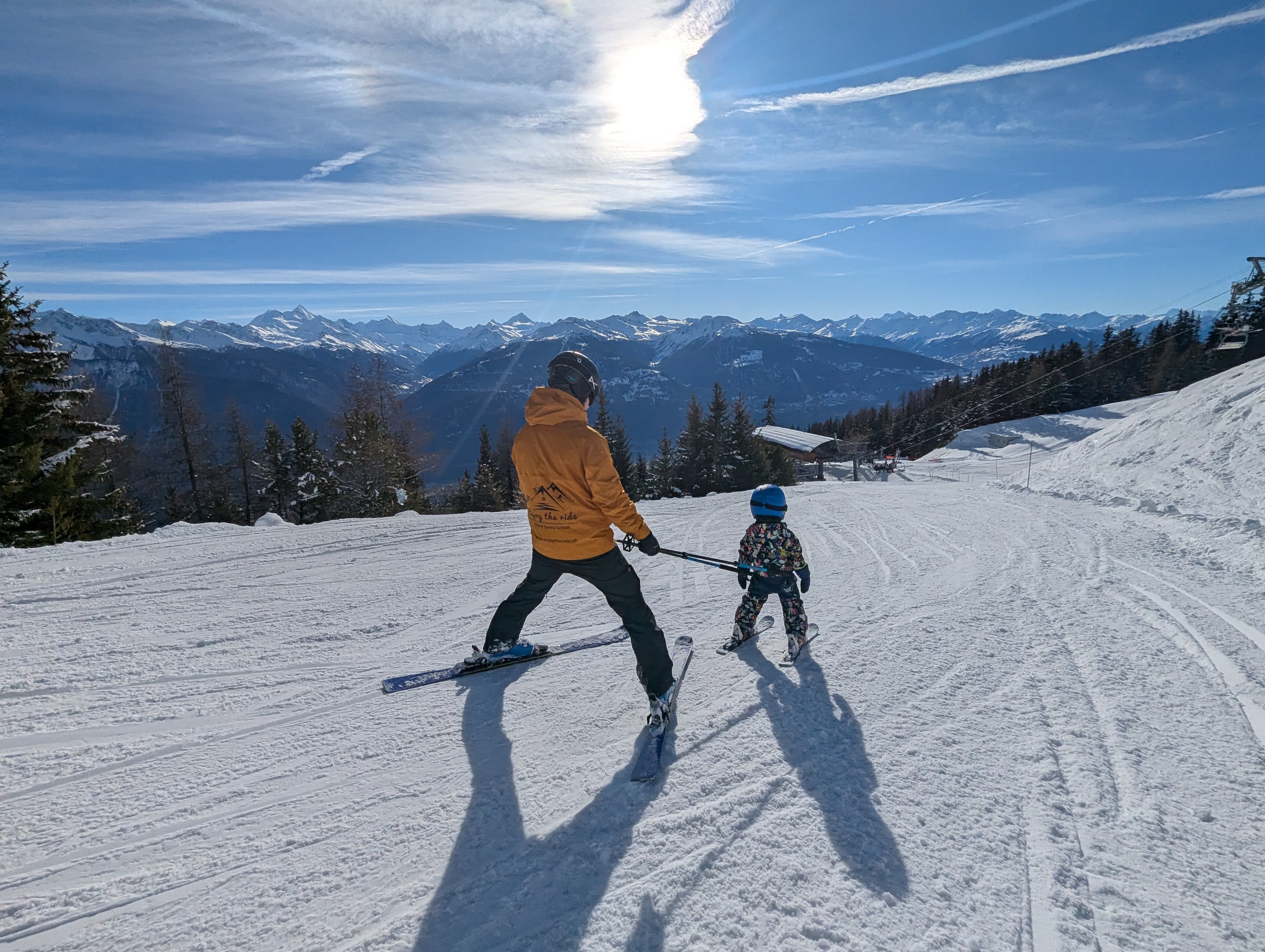 Kids ski lesson Crans-Montana
