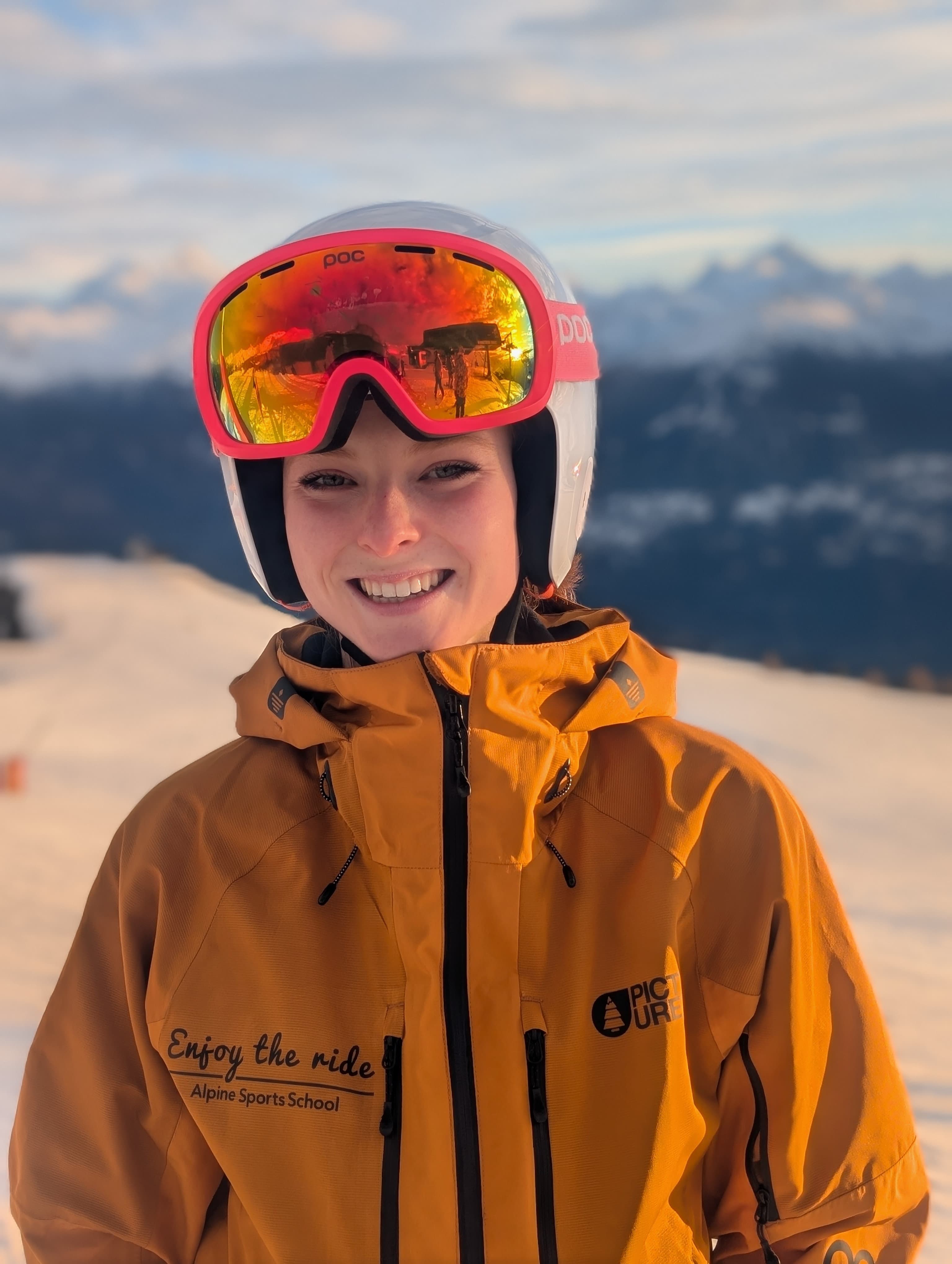 Teale ski instructor of Enjoy the ride Crans-Montana