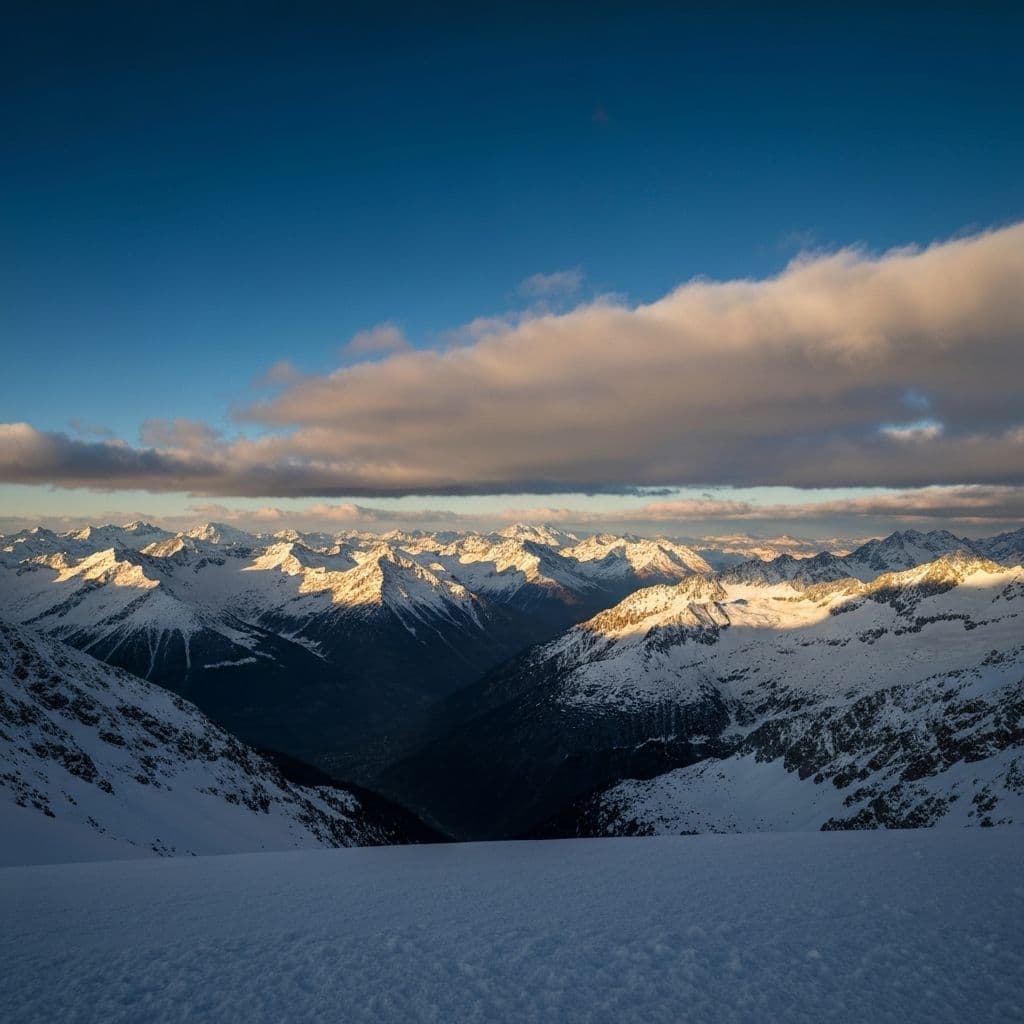 Panoramablick auf die Schweizer Alpen von Crans-Montana